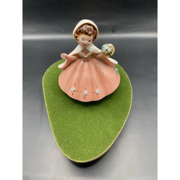 Rare Vintage Signed Josef Originals International Irish Girl With Gold Accents - Picture 4 of 12